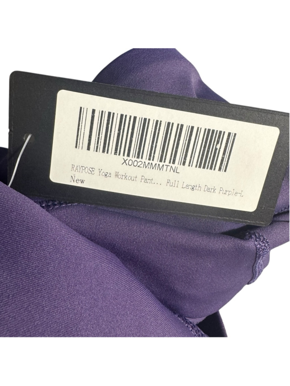 Size L Raypose Dark Purple Active Gym Workout Full Length Leggings - Picture 8 of 9
